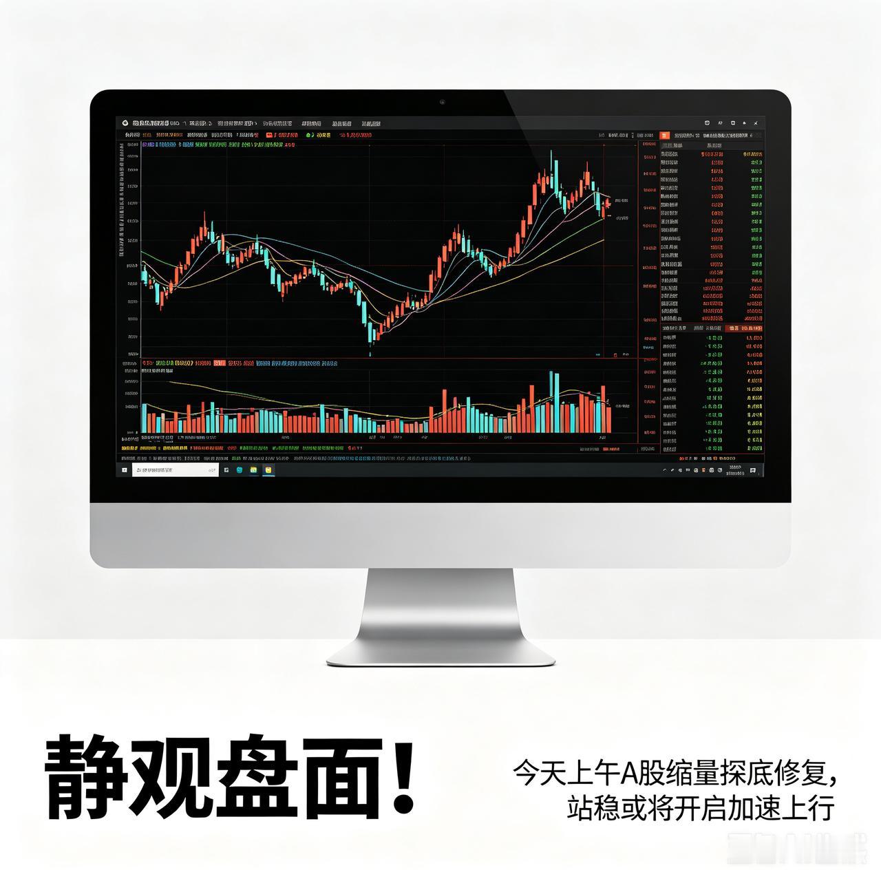 静观盘面！今天上午A股缩量探底修复，站稳或将开启加速上行    股市收盘解析 