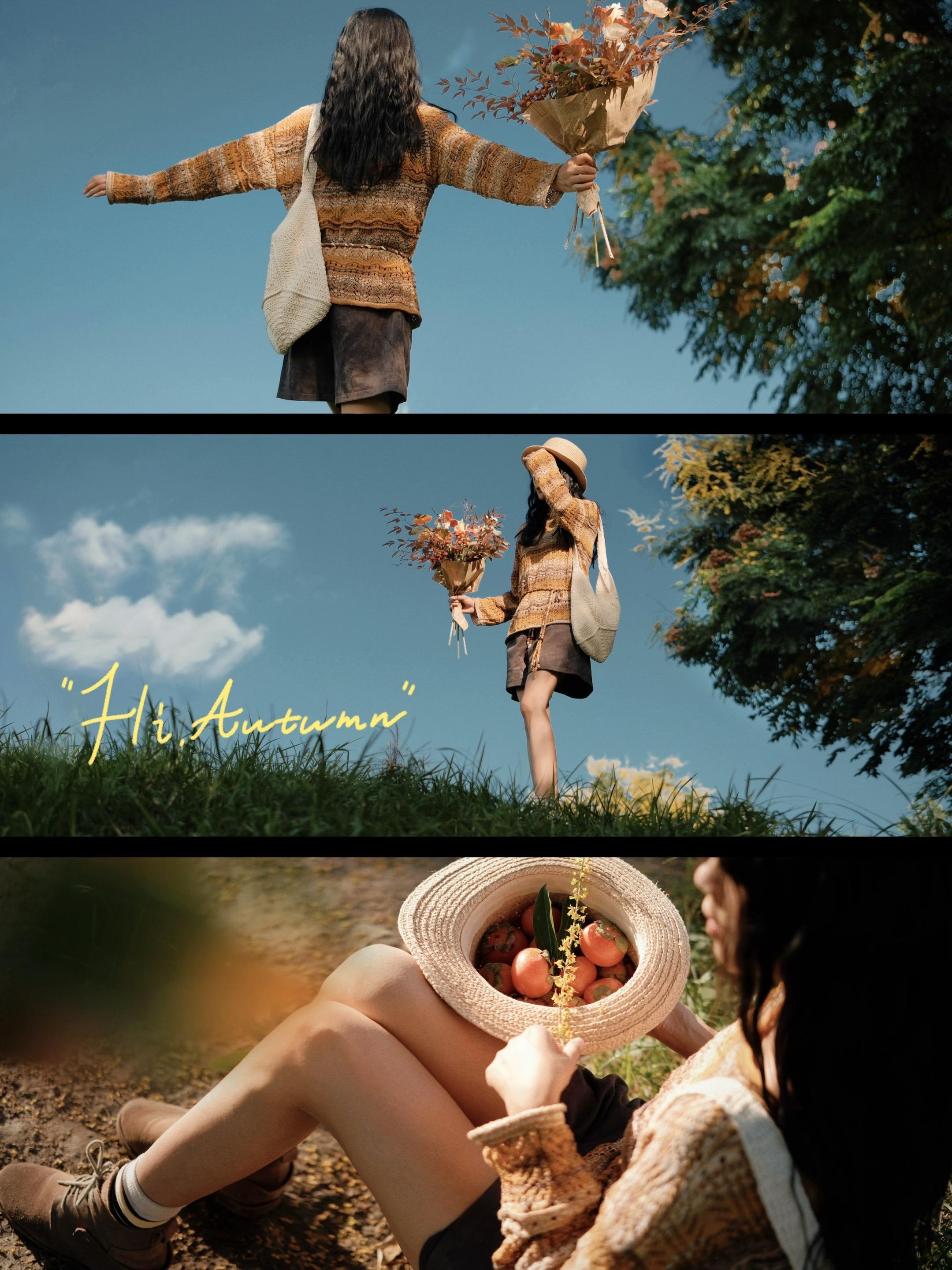 栾树花开，秋天已来临｜公园拍出电影感。太喜欢拍秋天啦！ 栾树很高，那就...