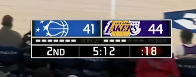 9投0中后，魔术连续2个三分球了魔术vs湖人