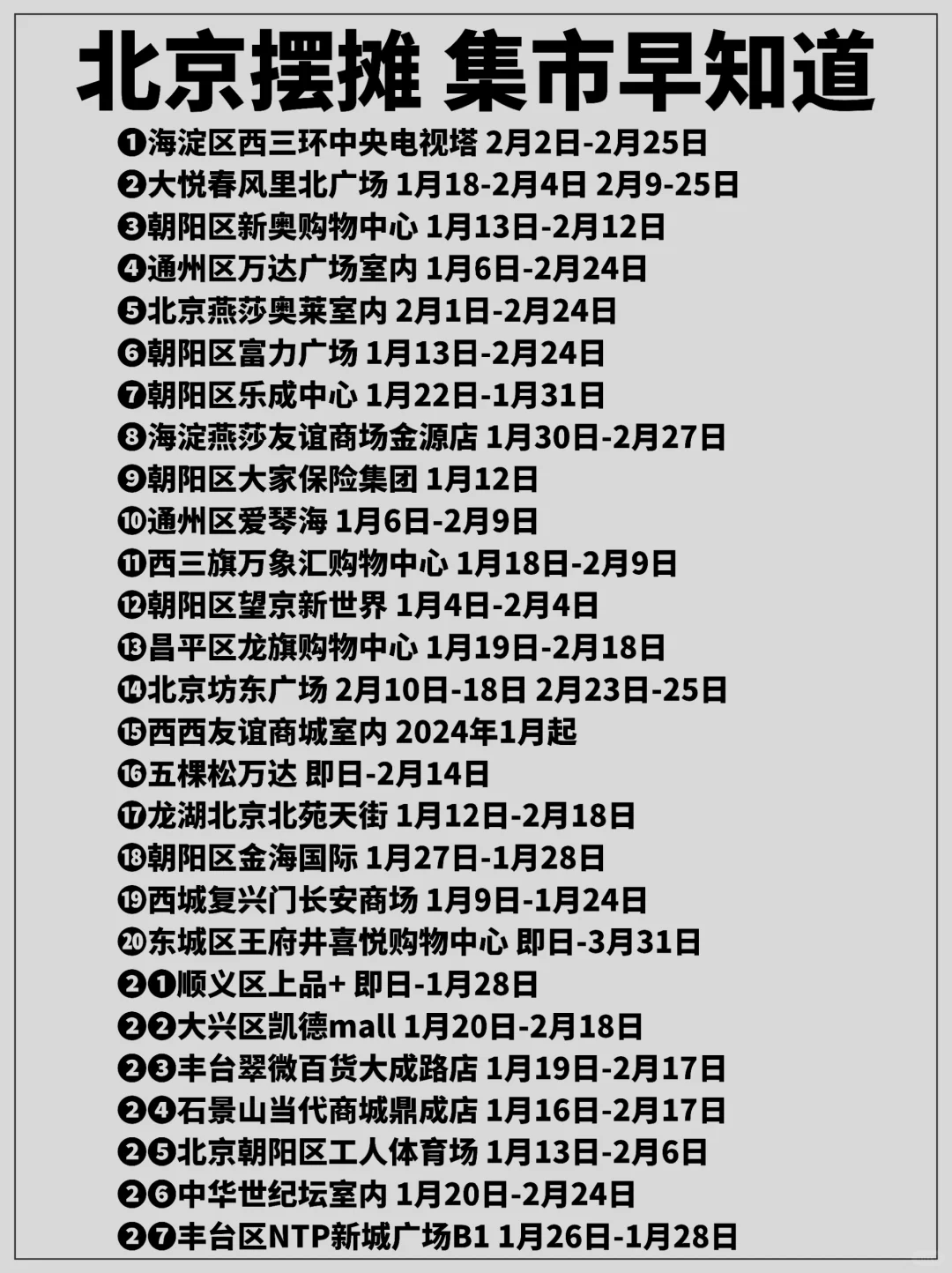 绝了～北京市集这么多，不怕找不到摊位了！