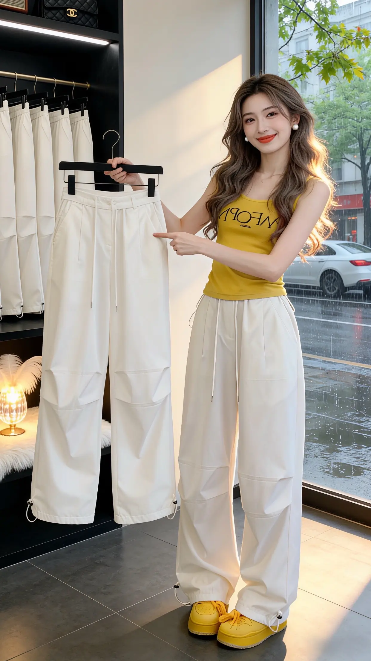 显瘦显高显腿长裤子 高颜值炸街女工装裤 百搭神裤人手一条 ins工装裤...