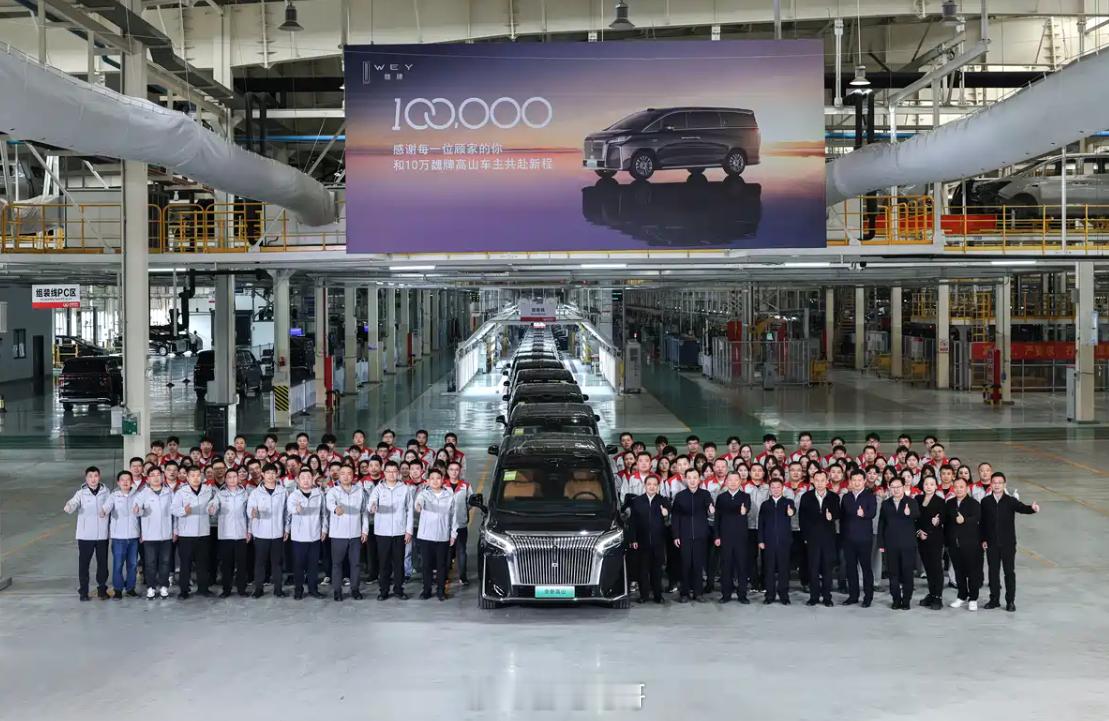 魏牌高山 迎来10万辆下线。以作了解，目前魏牌高山共有4款在售车型，售价区间为2