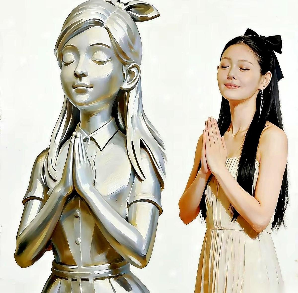 那尊雕像摆出来，网上直接炸了锅。有人指着鼻子说：“这跟大S本人，差了十万八千里！