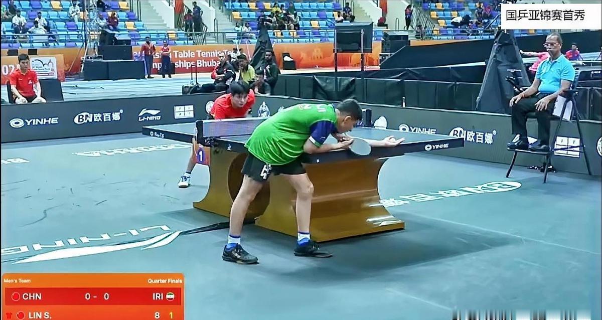 14岁爆冷赢奥恰洛夫，15岁又把林诗栋干下马，伊朗这小子真不是来打酱油的。
他叫