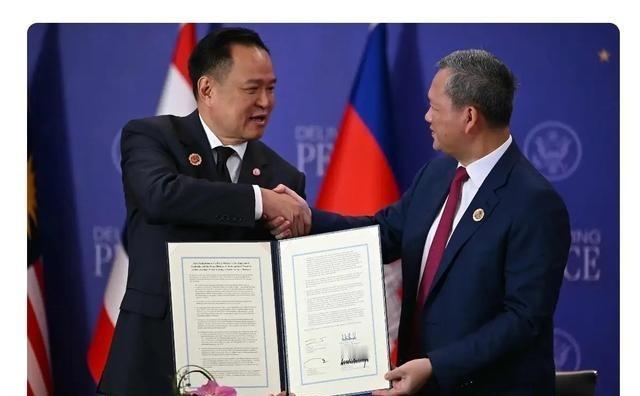 果然被我猜中了
你说美国这回又想在东盟会议上搞什么名堂？明明泰国和柬埔寨那份和平