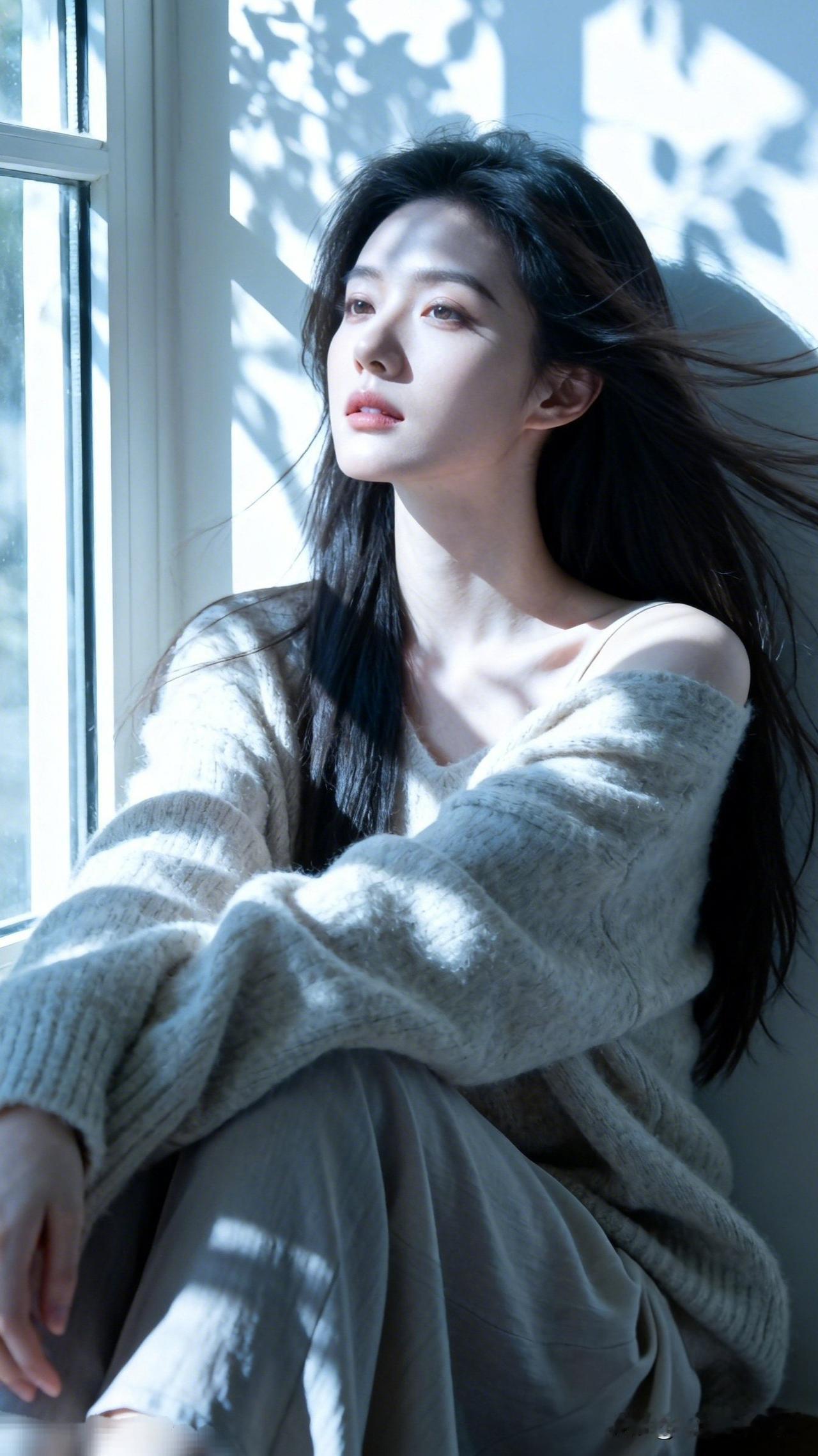 窗前人影动，思绪随风轻。怎样完成气质风穿搭 阳光洒进来的午后，慵懒的少女在窗边沉