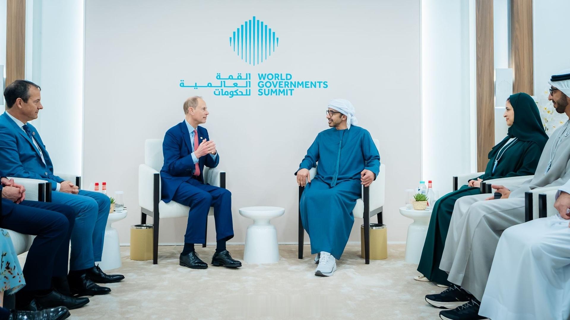 英国王室  正值世界政府峰会期间，今天爱丁堡公爵爱德华王子在阿联酋迪拜与阿联酋副