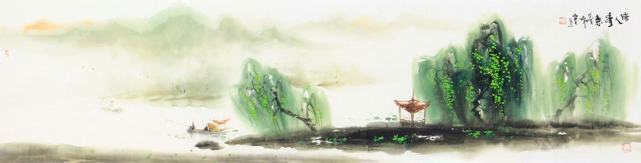 云天山水画：于喧嚣中坚守古典雅逸
 
云天正值艺术创作盛期，以兼工带写、亦梦亦真