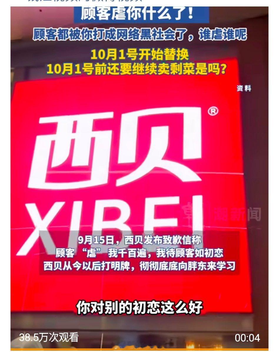 胡锡进说西贝公关表现是灾难级别的西贝道歉后，老胡说，西贝是家好企业，只可惜公关的
