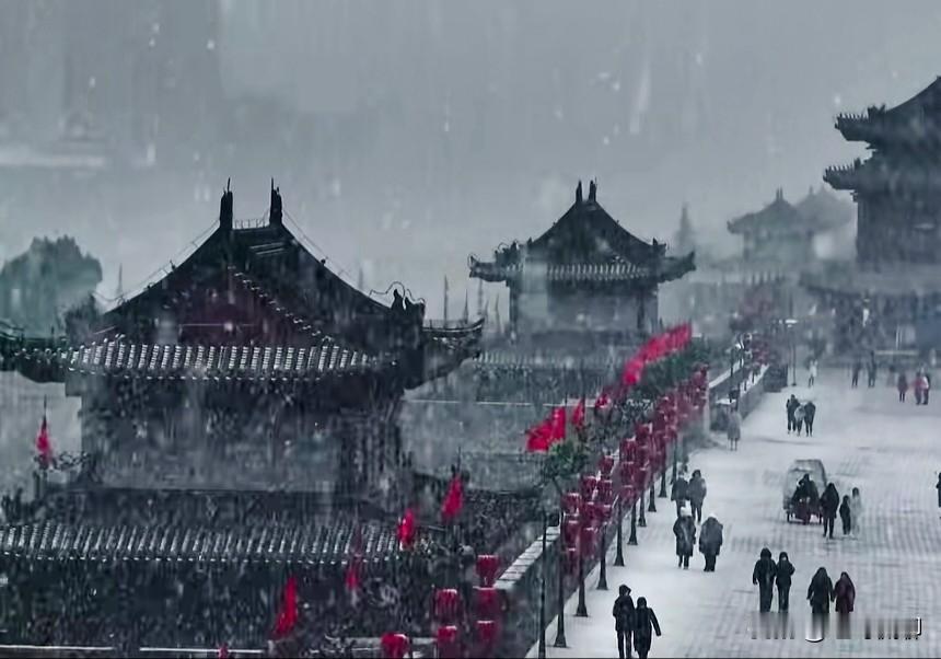 西安飘雪长安韵
