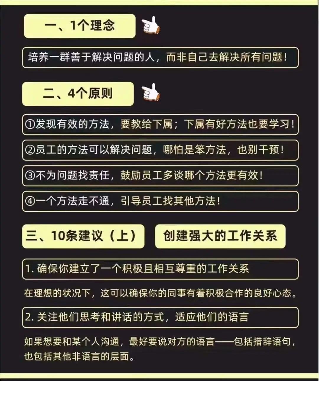 管理团队的1个理念 4个原则，10个建议 
世华学院总裁首选学堂