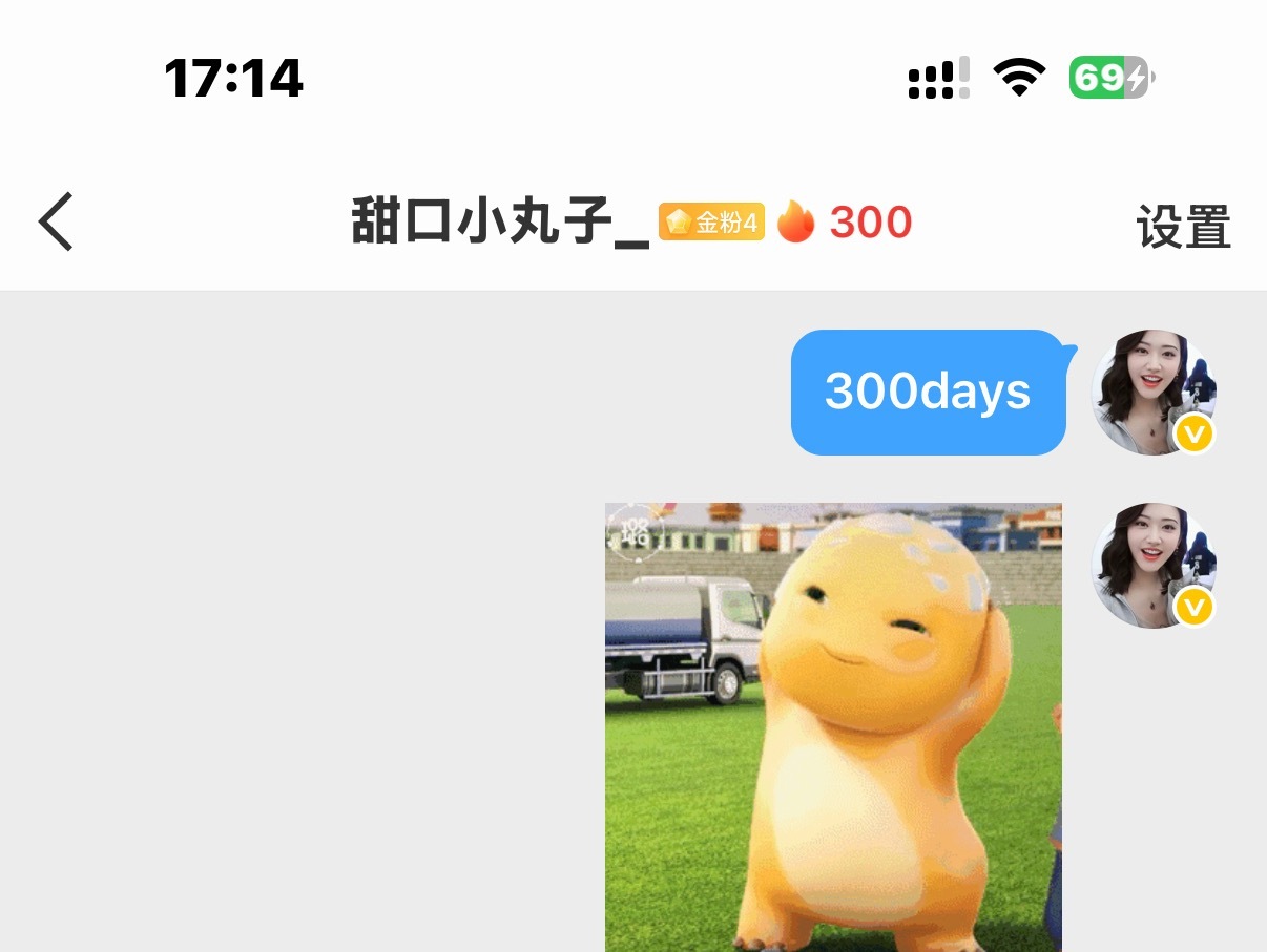300天