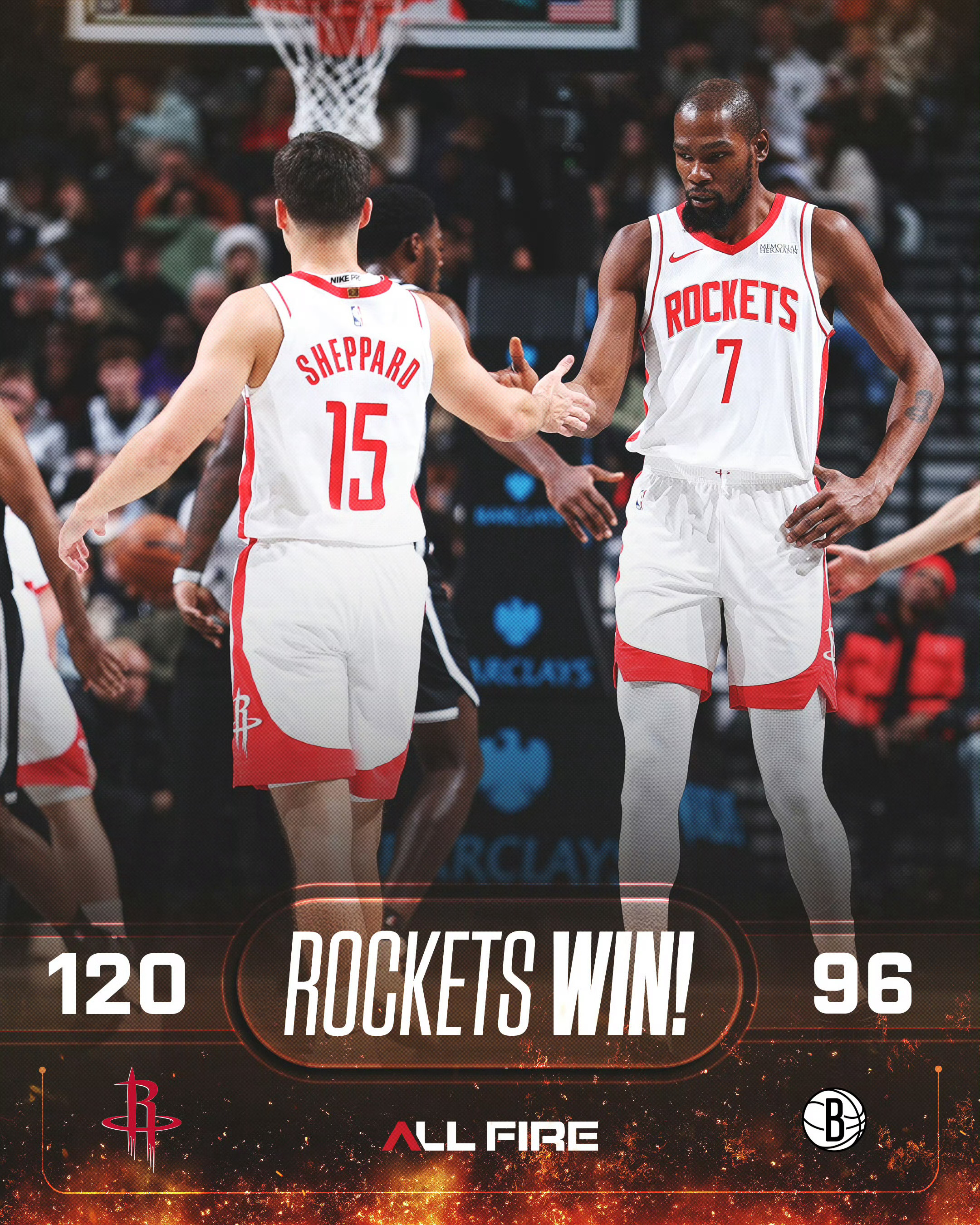 ｜4连胜！火箭客场再胜篮网！❗️要看录像回放的评论区留言❗️（限粉丝）