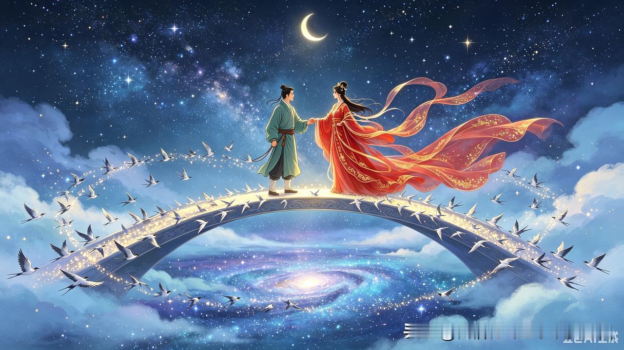 鲁西北民间版本七月七牛郎会织女的传说故事
我对七夕的最早印象，源于小时候，夏天的