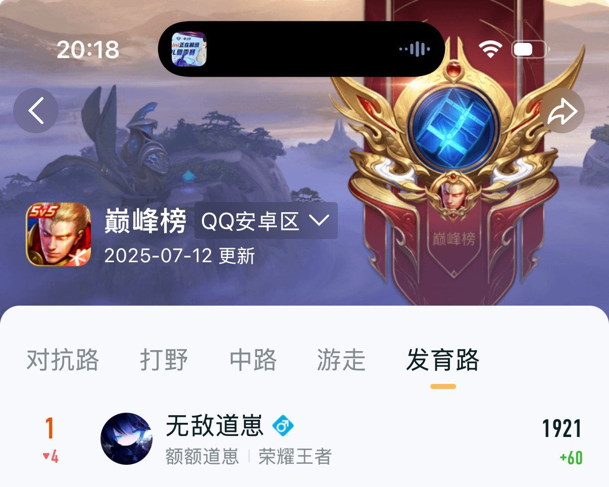 瓜友速报 道崽登上发育路巅峰第一 ​​​