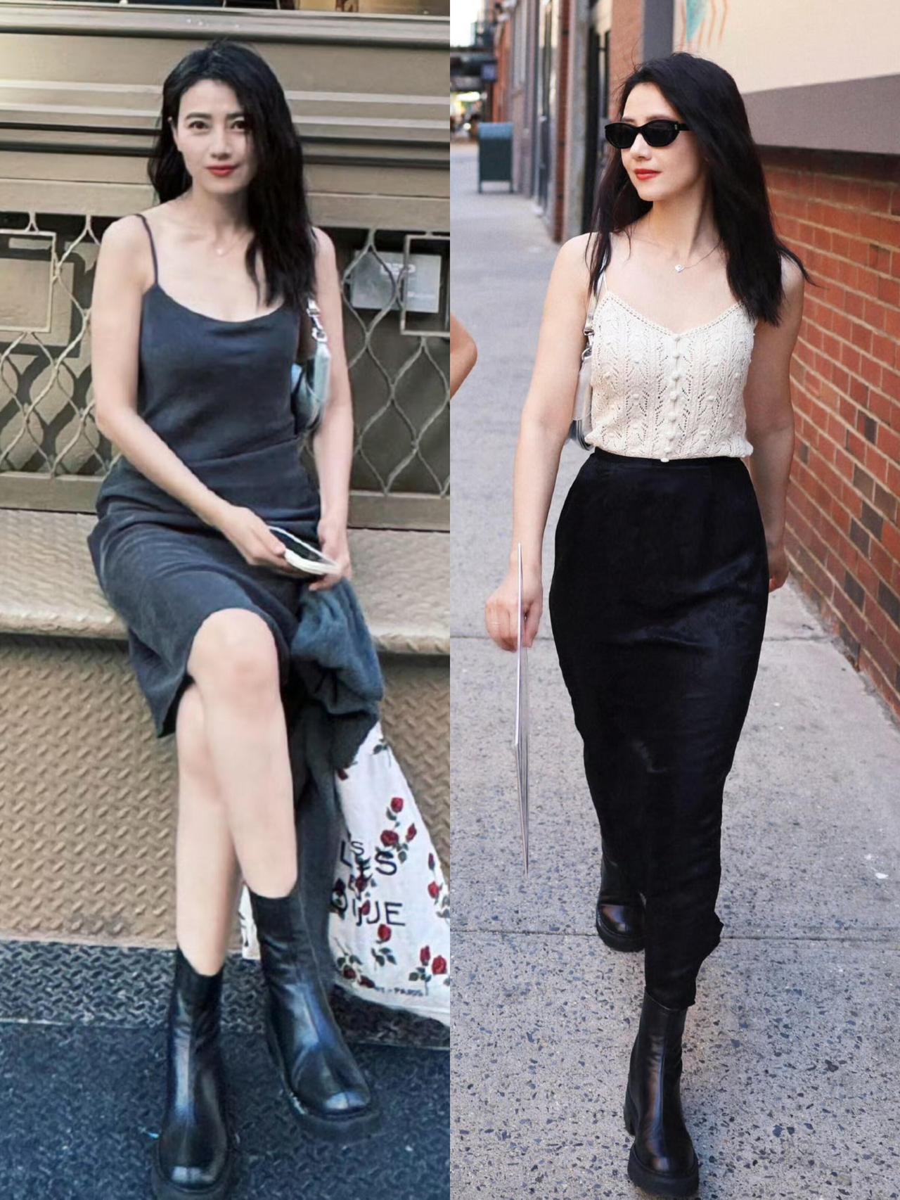 高圆圆私服优雅又气质！
她喜欢松弛感棉麻单品，这里的每一套都舒适又高级。亚麻阔腿