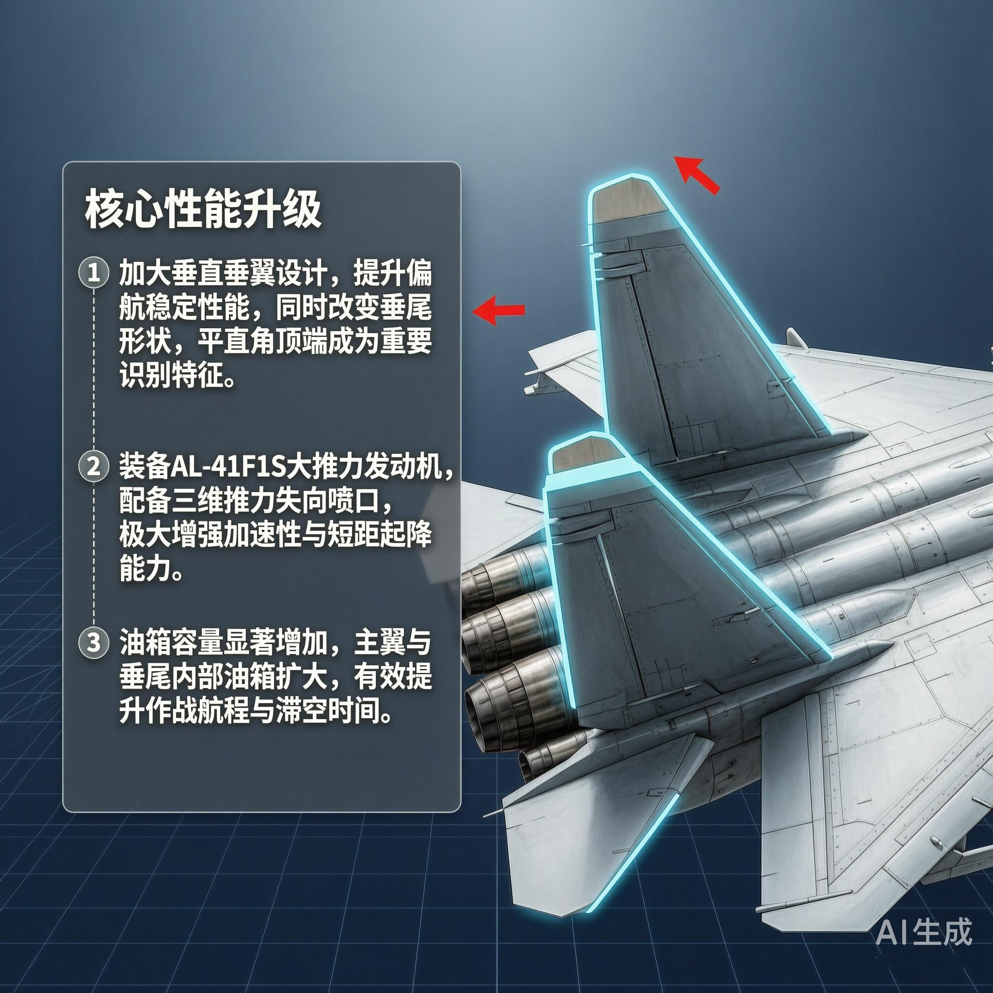 军事ai新视野 俄罗斯Su-35“侧卫E”战斗机Su-35战斗机是苏联苏霍伊航空