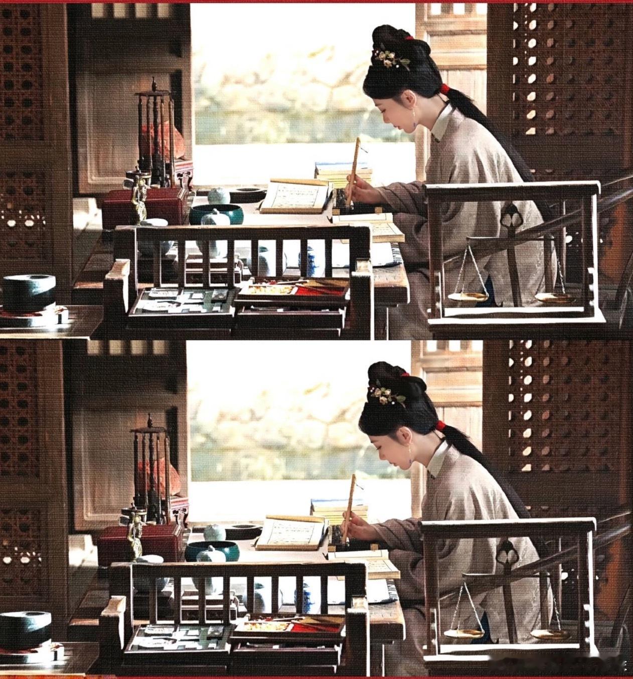 杨紫《家业》这几张图完全婉约派词人的感觉 