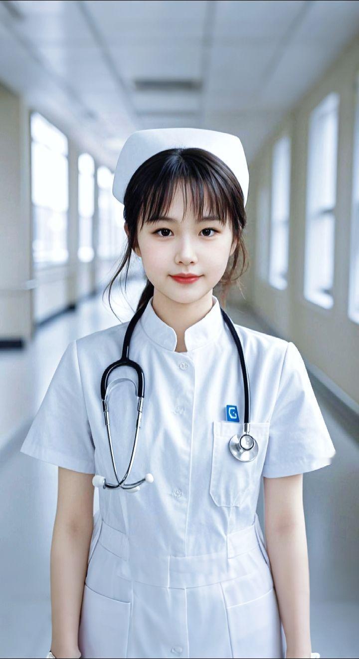 AI扩图 清新护理佳人