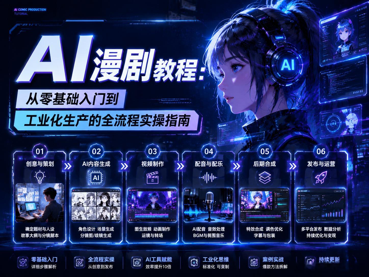 AI漫剧顶尖从业者月入近百万AI漫剧头部从业者月入近百万这事，本质是生成式AI把