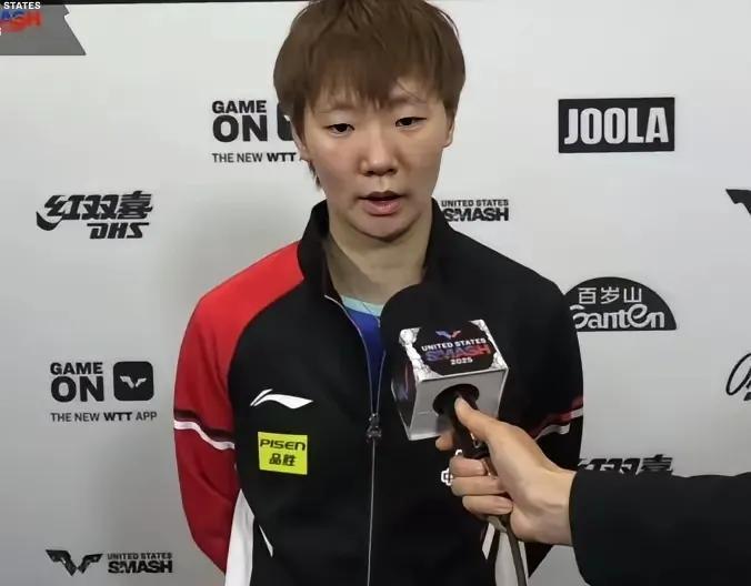 王曼昱接受采访如是说！
王曼昱3:0横扫对手，完美完成美国大满贯首秀。赛后她接受