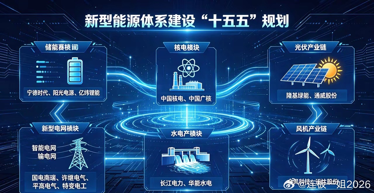 “十五五”新型能源体系建设全赛道受益上市公司梳理（分板块清晰汇总） 