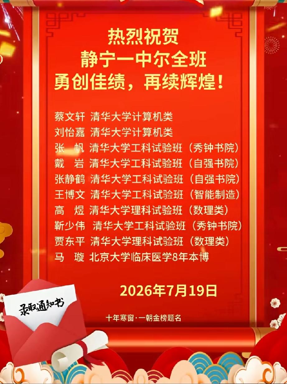 静宁县第一中学（简称“静宁一中”）简介

始建于1941年9月24日，由教育家王
