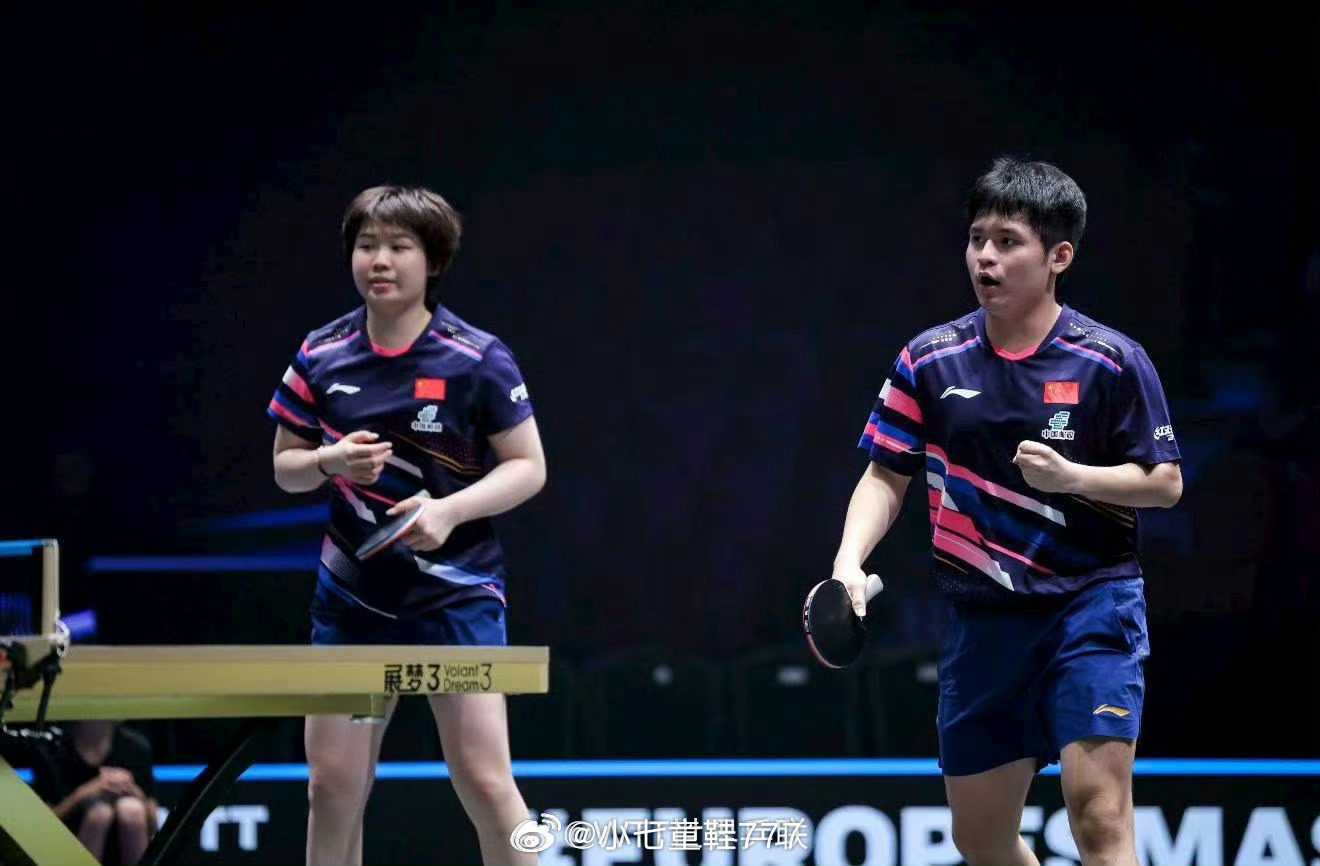 林诗栋蒯曼3比0约内斯库斯佐科斯WTT欧洲大满贯瑞典站混双半决赛，林诗栋/蒯曼3