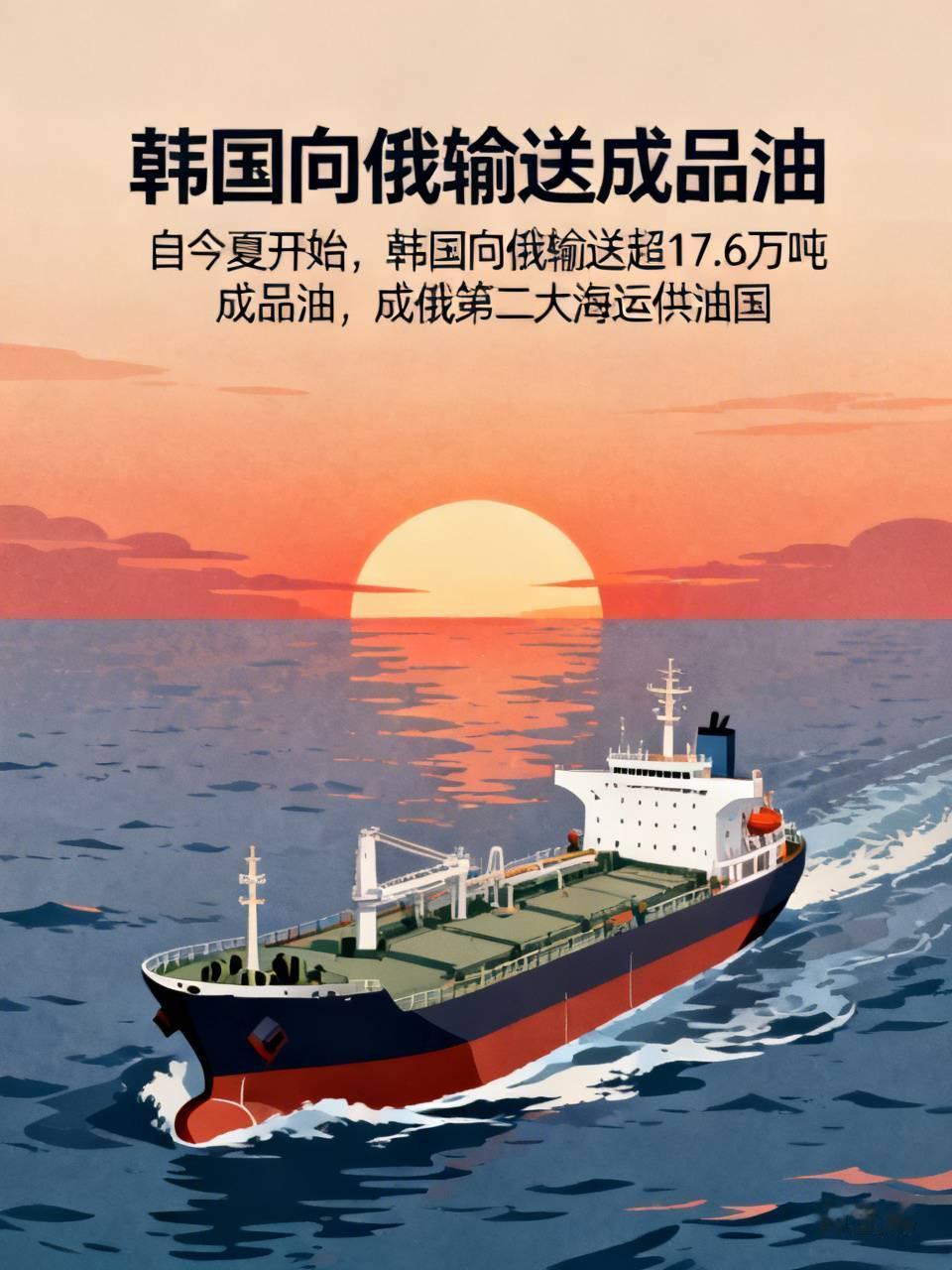 英国《卫报》报道：自今夏开始，韩国向俄输送超17.6万吨成品油，成俄第二大海运供