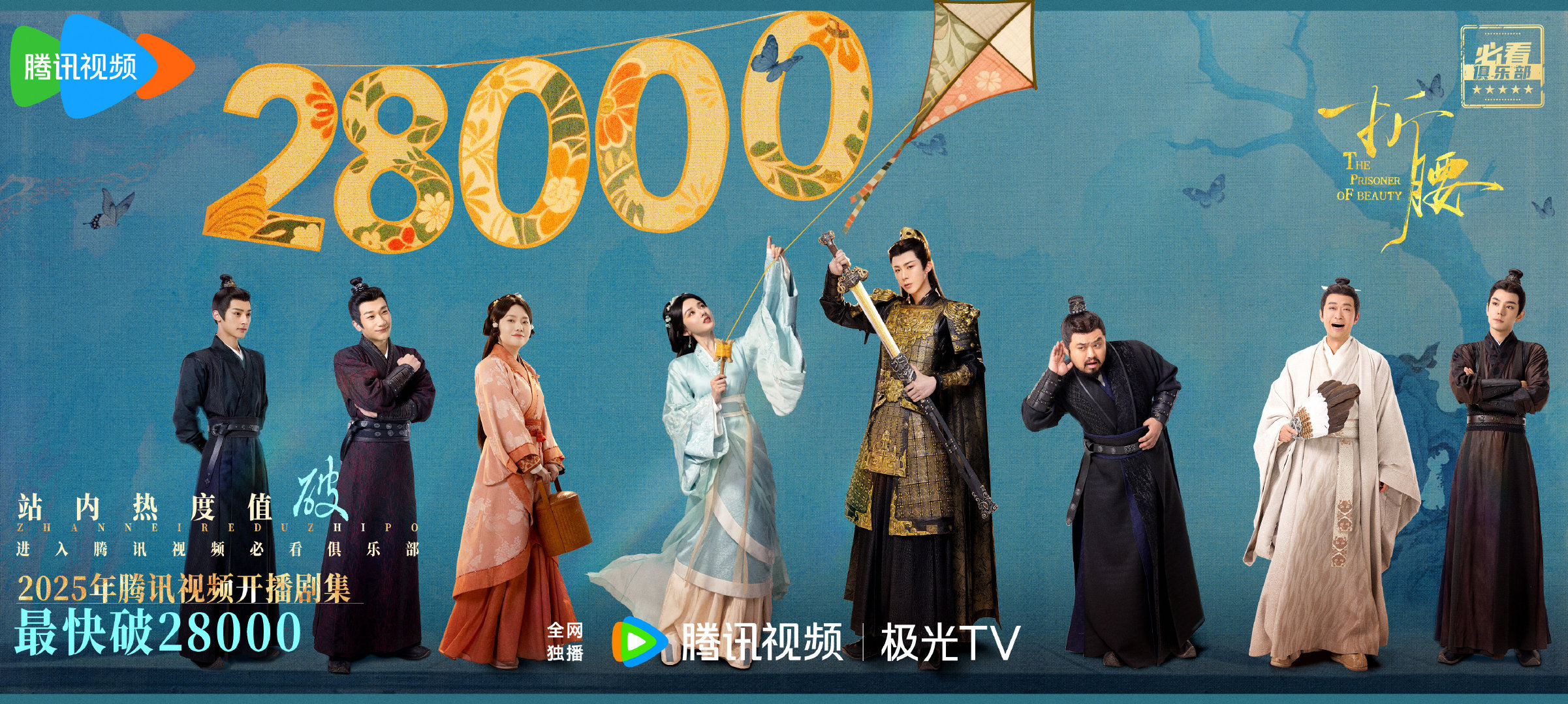 折腰腾讯站内热度值破28000 真是出乎意料！长势喜人📈还以为会卡9没想到还挺