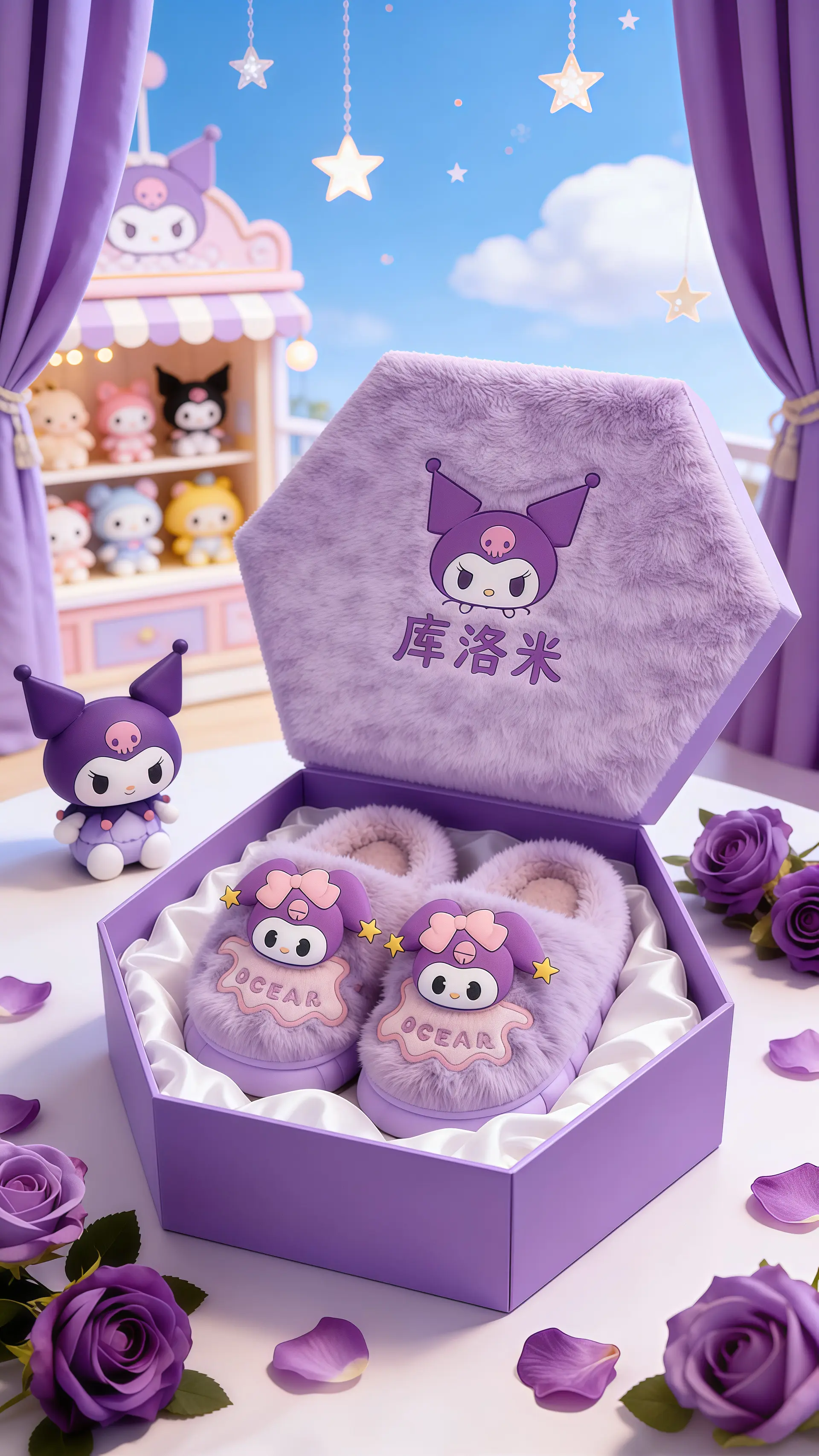 库洛米 库洛米拖鞋 生女儿就是用来打扮的 过年穿什么 儿童拖鞋