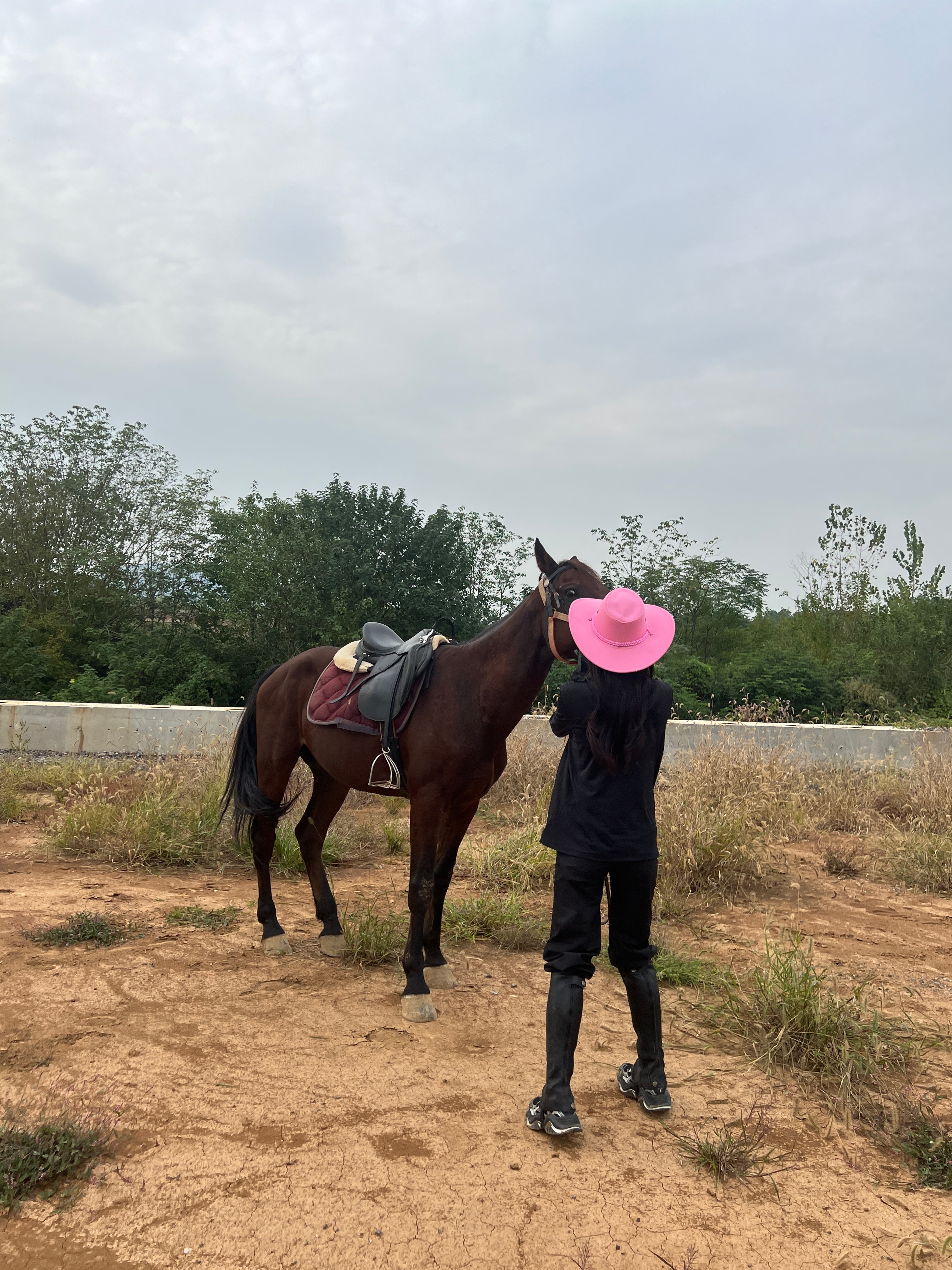 get新技能 和小🐎贴贴 策马奔腾很爽！#付四金[超话]# ​​​