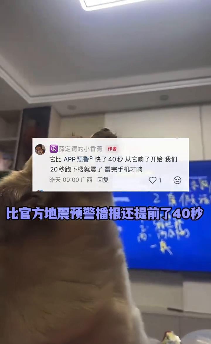 这次小狗比地震提前十几秒报警。
柳州先后发生两次5.2级地震，地震来临前有小狗的