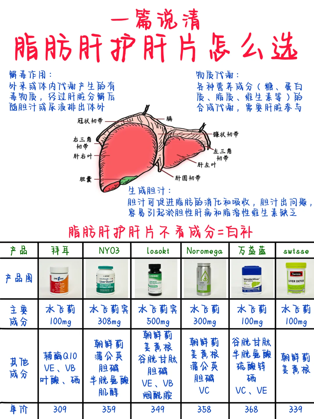 📒医学生笔记｜脂肪肝护肝片到底应该买那种