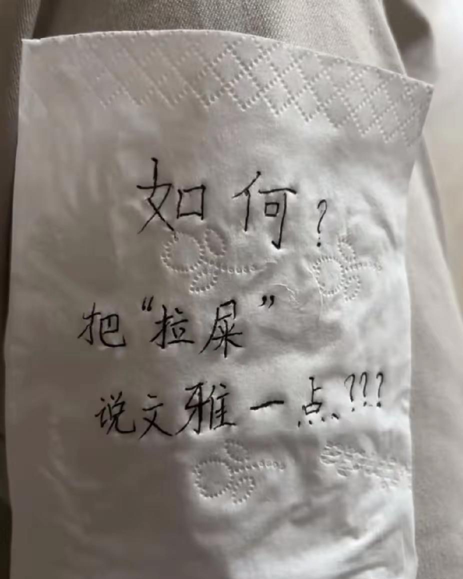 有没有大师？咋把拉屎说文雅一点呢？