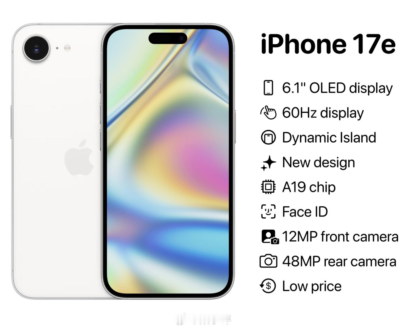 曝苹果3月初发布5款新品iPhone 17e（降频A19芯片，Magsafe）新