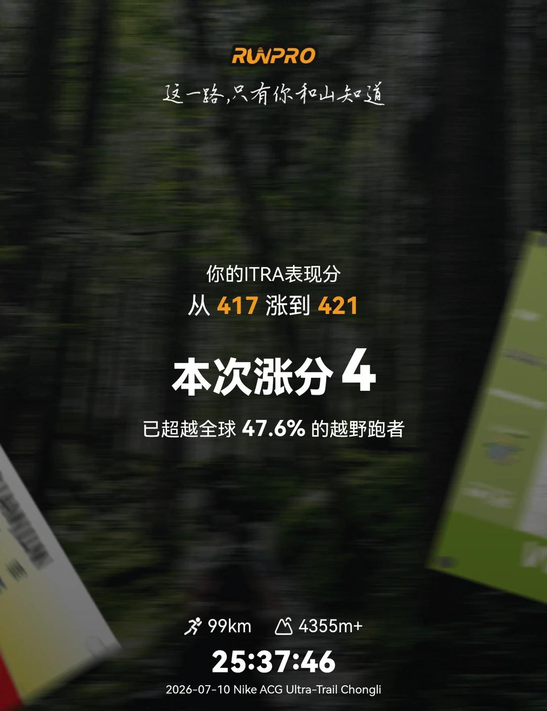 百公里也能涨分🌟
分低就是好啊，咋都能涨，
早知道最后两个CP不摆烂了，
说不