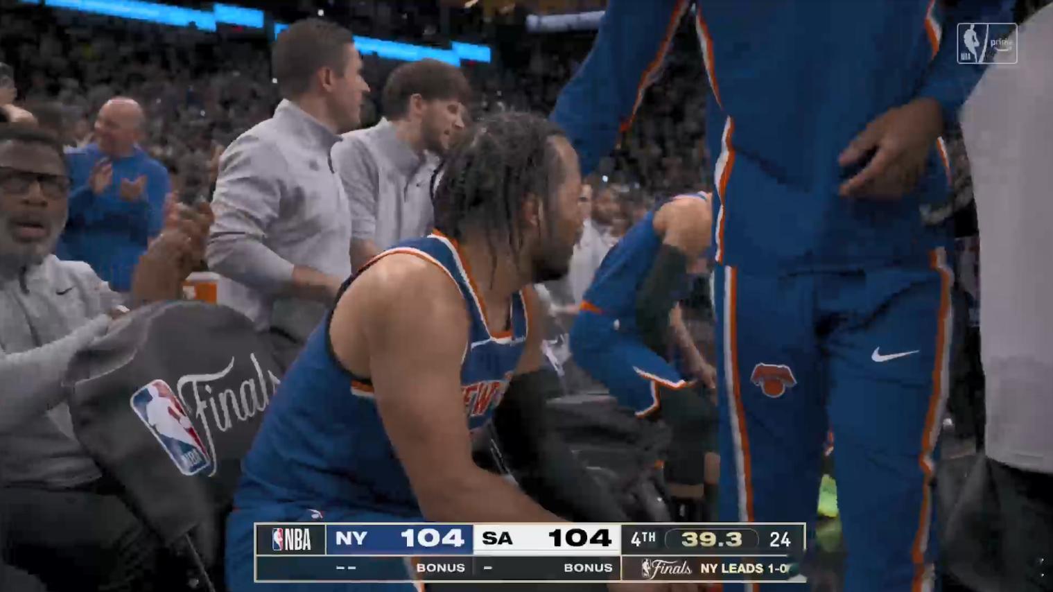 大头真领袖，关键时刻就是敢出手，不怕担责任！尼克斯vs马刺nba总决赛