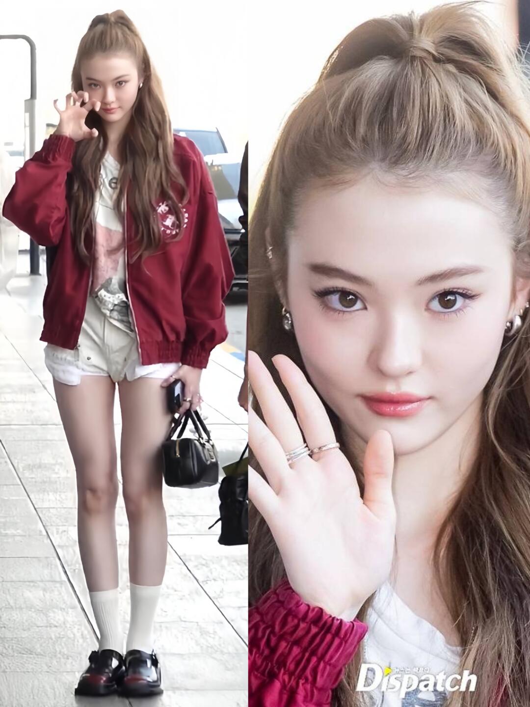 MEOVV今日机场私服，这两位又美到我了