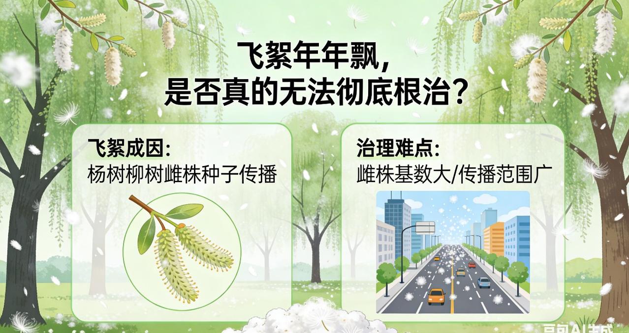  飞絮年年飘，是否真的无法彻底根治？