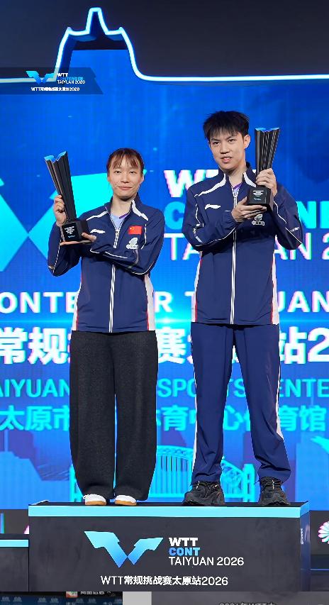 国乒在WTT常规挑战赛太原站的双打收获不错！

恭喜石洵瑶和黄友政率先拿下混双冠