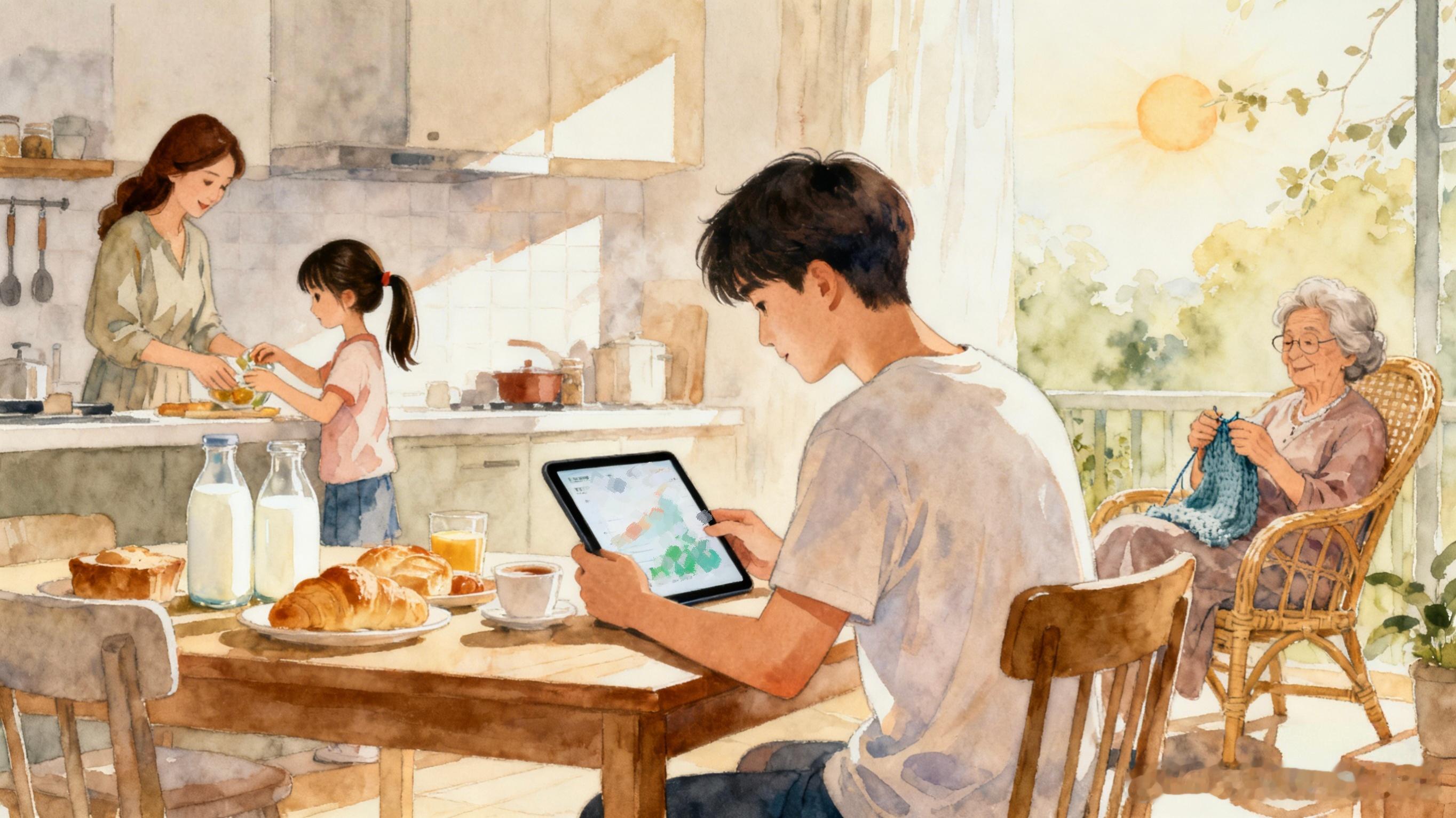 作为“嘴巴生意”的代表，伊利真的承包了我家的日常。早上给娃冲金领冠奶粉，搭配伊利