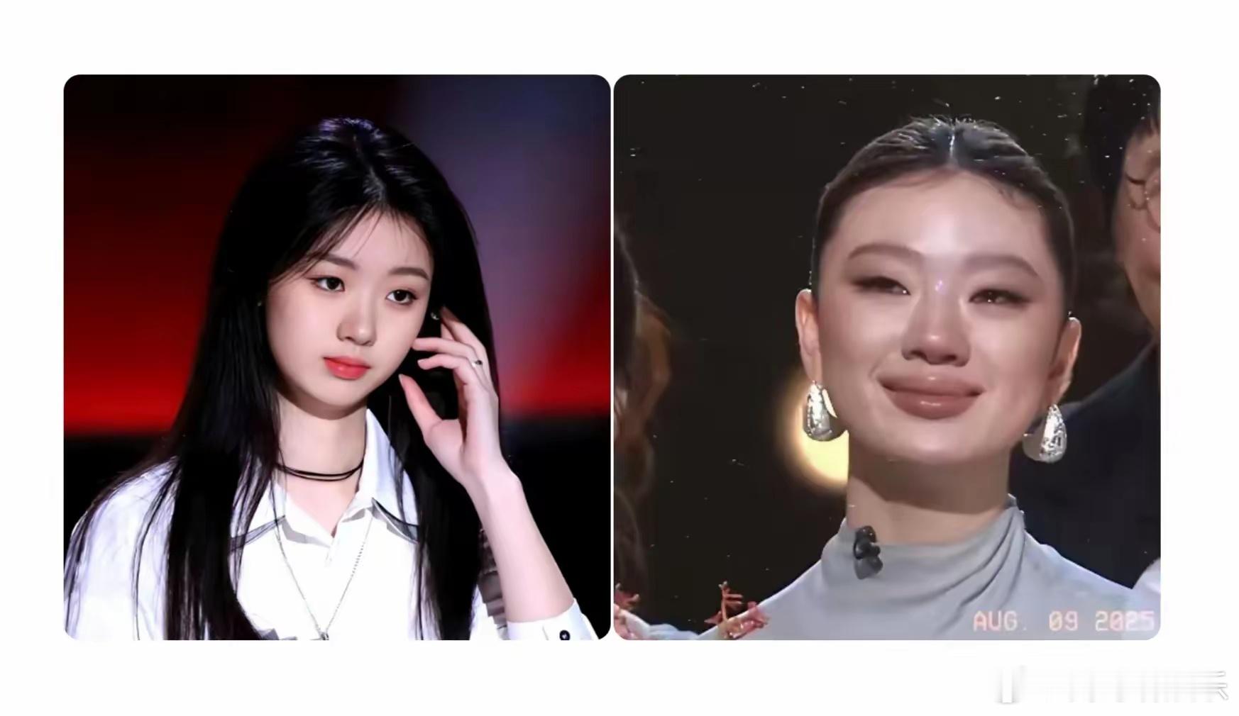脸是不会骗人的。一个18岁，一个23岁。​从单依纯的两个阶段面容可以看出来，她确