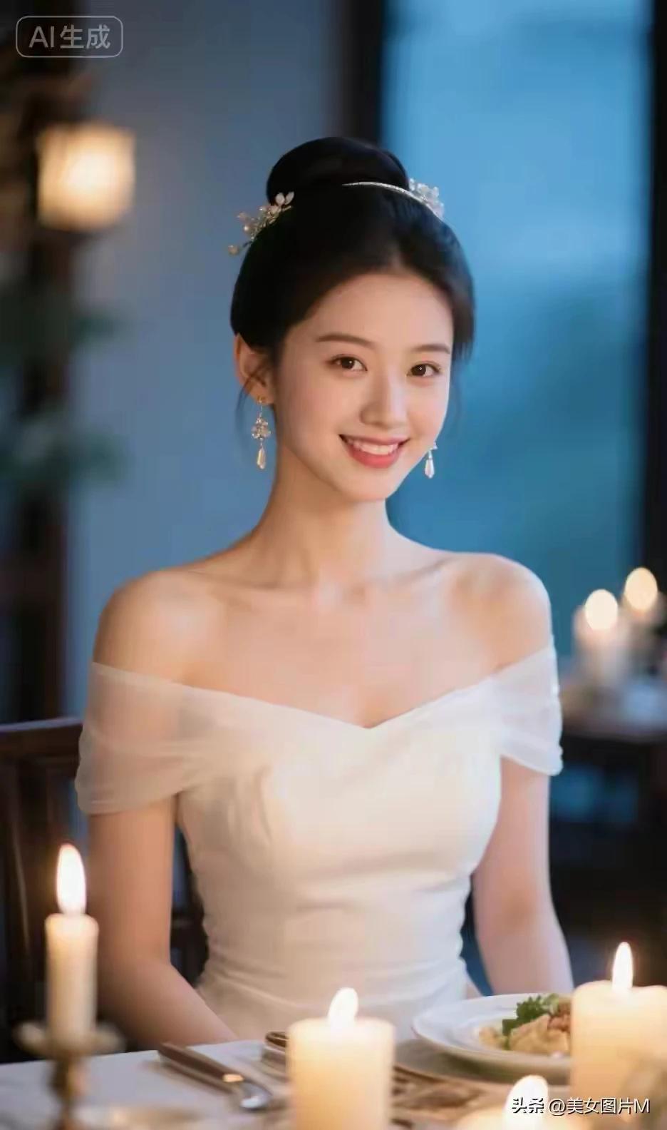 出水芙蓉。亭亭玉立。
冰居玉骨，明眸皓齿。
眉清目秀，美若冠玉。
绝世美人，一字