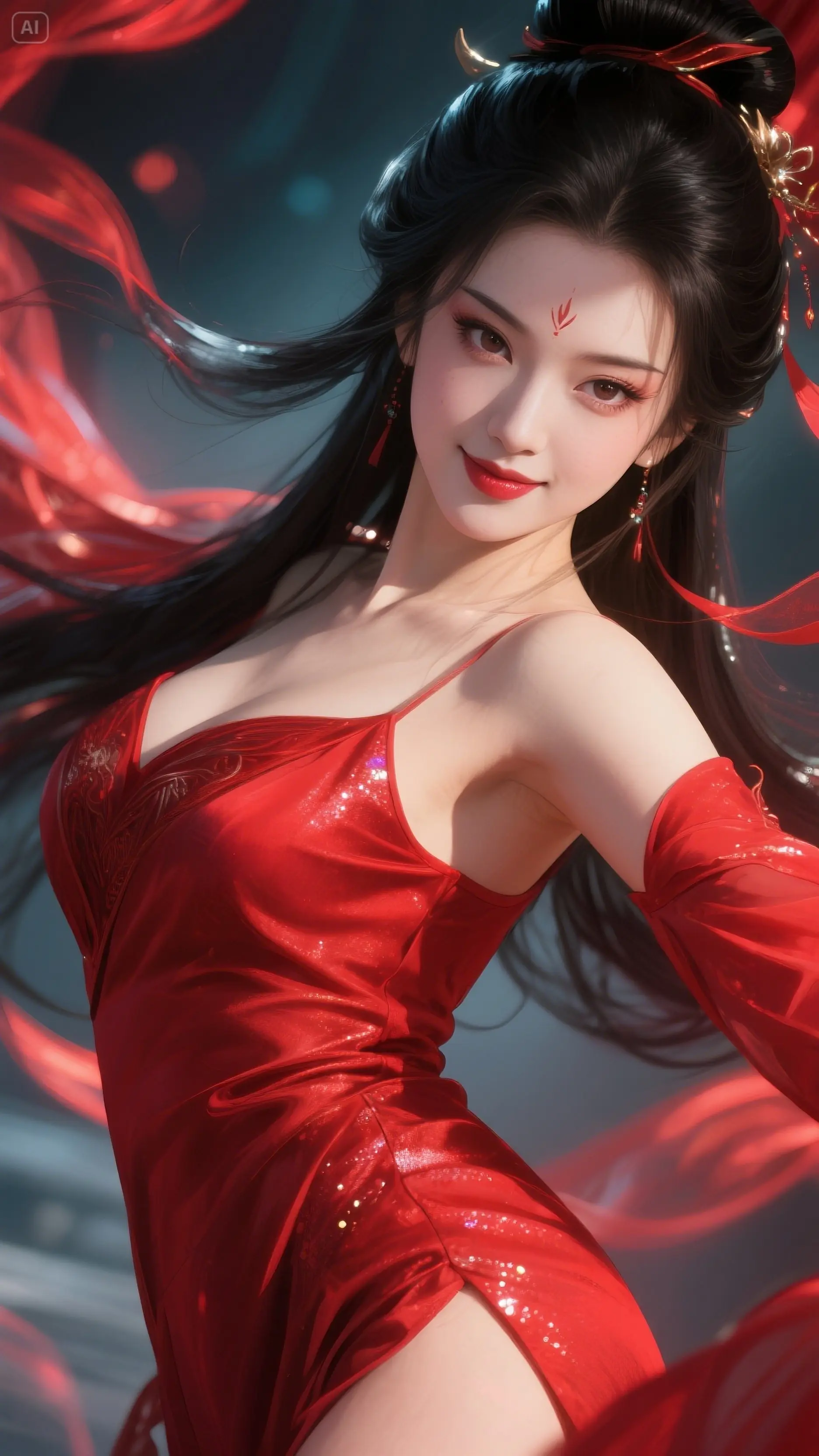 （即梦ai制作）红衣。