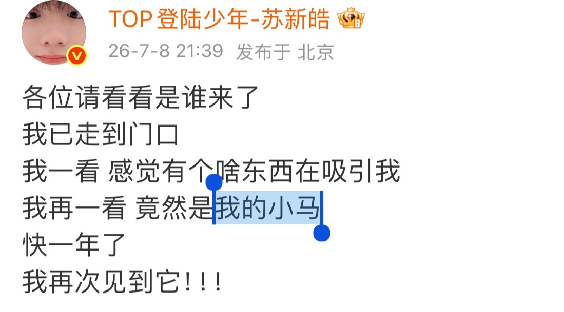 小马是你的红海是你的第一是你的light是你的全世界都是你的都是我们家皓皓的 