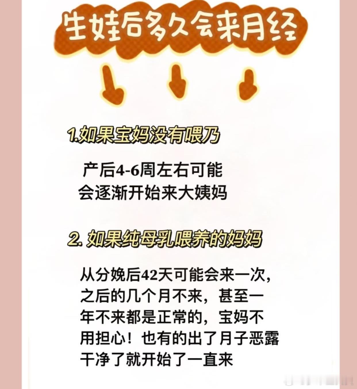 生娃后多久妈妈会来月经 