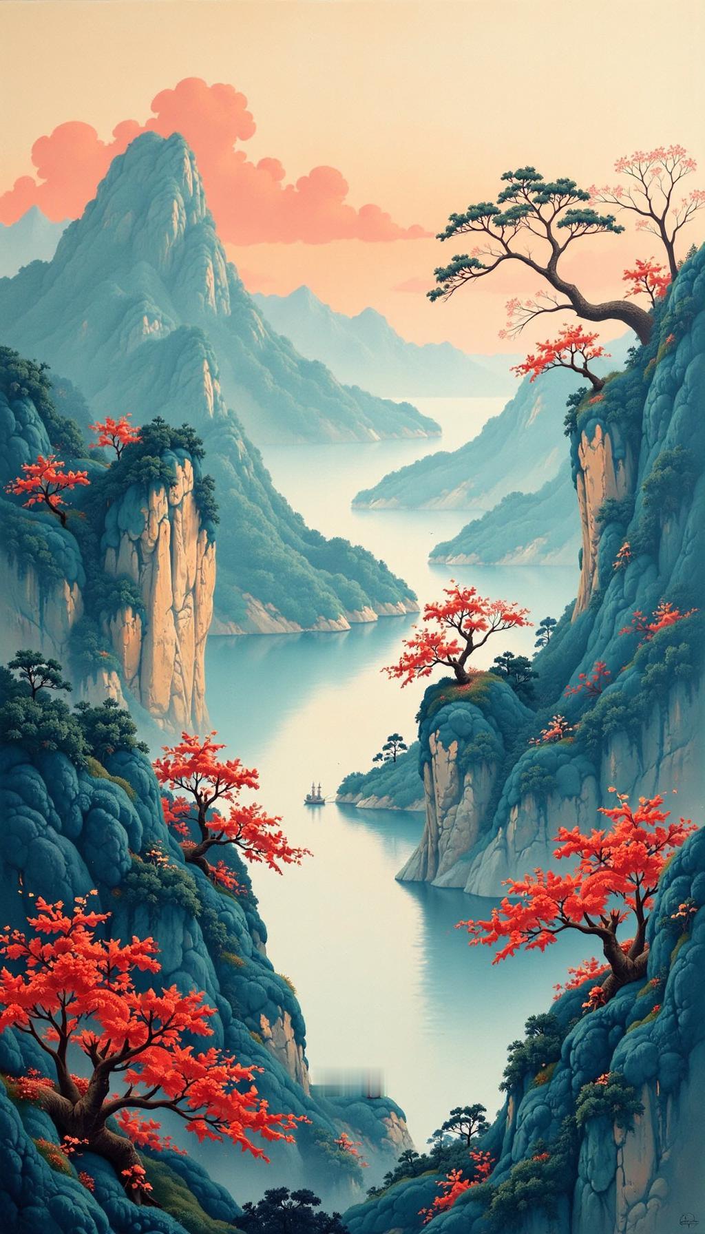 自制壁纸，优美的胜地，南通黄明