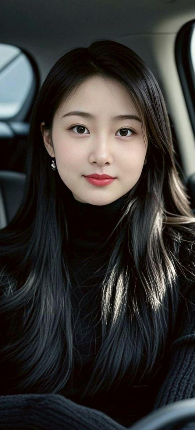 AI黑发女神的风采