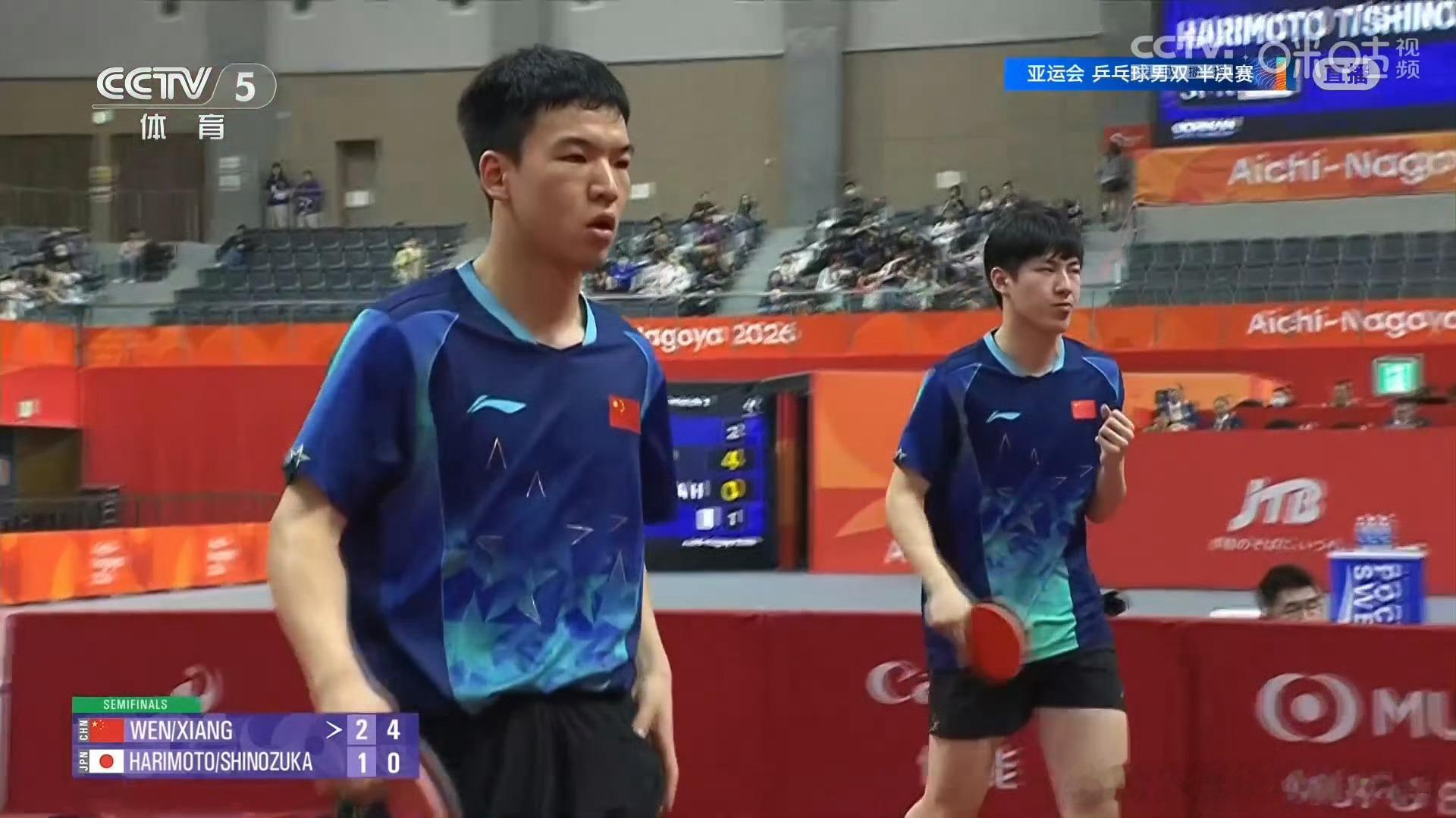 温瑞博向鹏3比4张本智和篠塚大登 正常 大赛经验没有张本多！ ​​​
